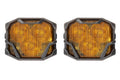 Morimoto 4Banger 2.0 NCS LED Pods (SAE Wide / Yellow / Set)
