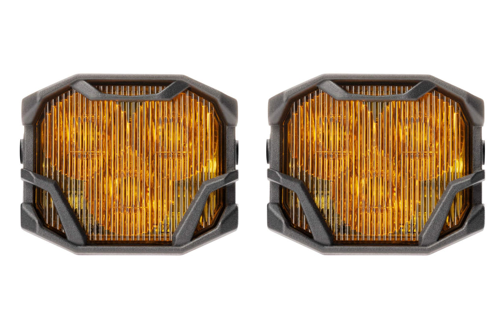 Morimoto 4Banger 2.0 HXB LED Pods (SAE Wide / Yellow / Set)