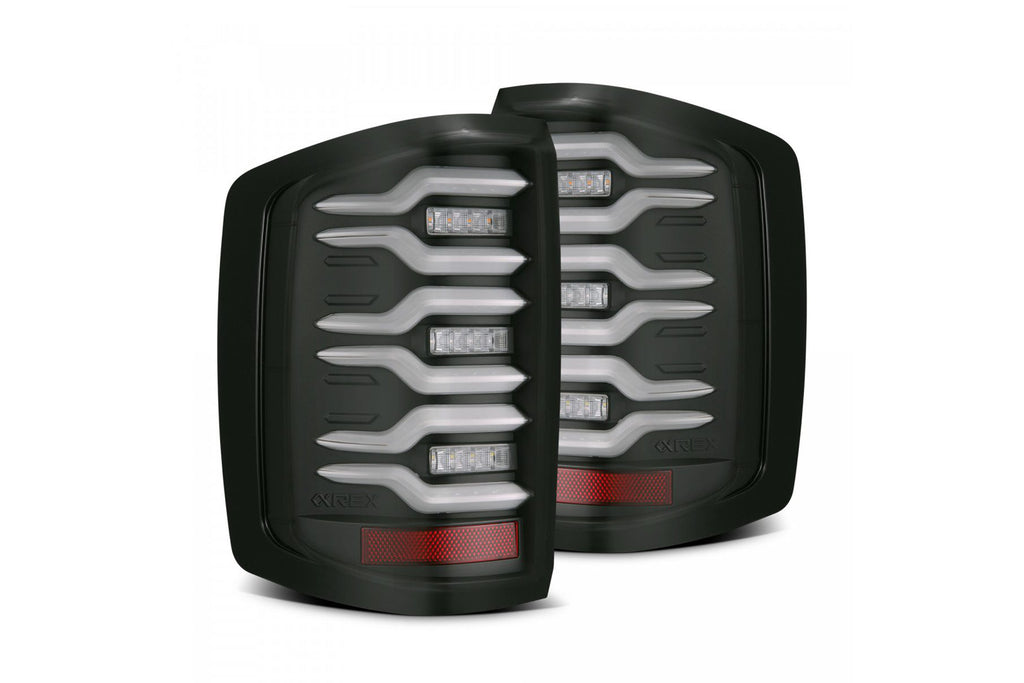 AlphaRex (LUXX-Series) 2014-2018 Chevrolet Silverado LED Tail Lights - Black