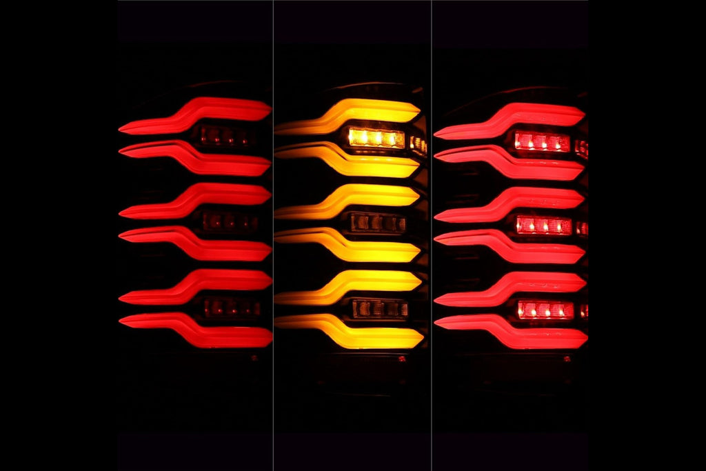 AlphaRex (LUXX-Series) 2014-2018 Chevrolet Silverado LED Tail Lights - Alpha-Black