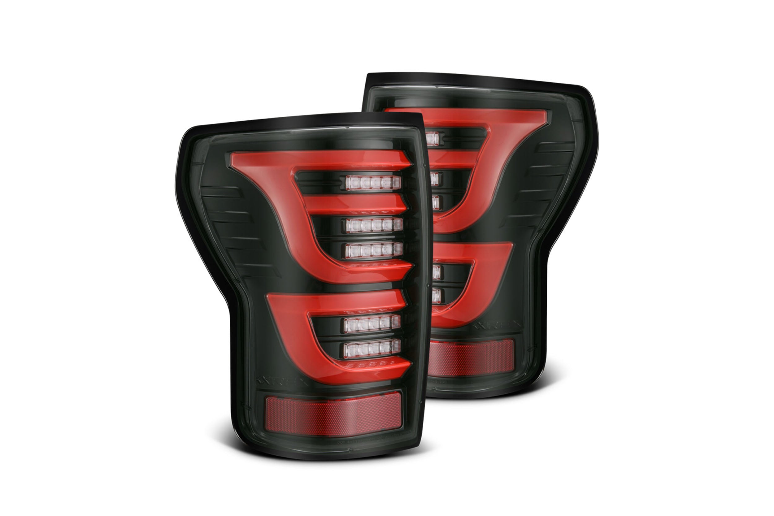 AlphaRex (LUXX-Series) 2007-2013 Toyota Tundra LED Tail Lights - Black-Red