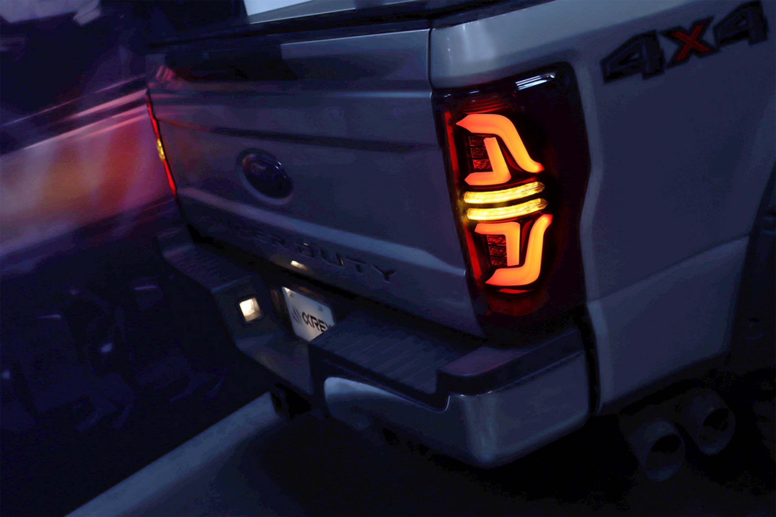 AlphaRex (Pro-Series) 2017-2019 Ford Super Duty LED Tail Lights - Red Smoke