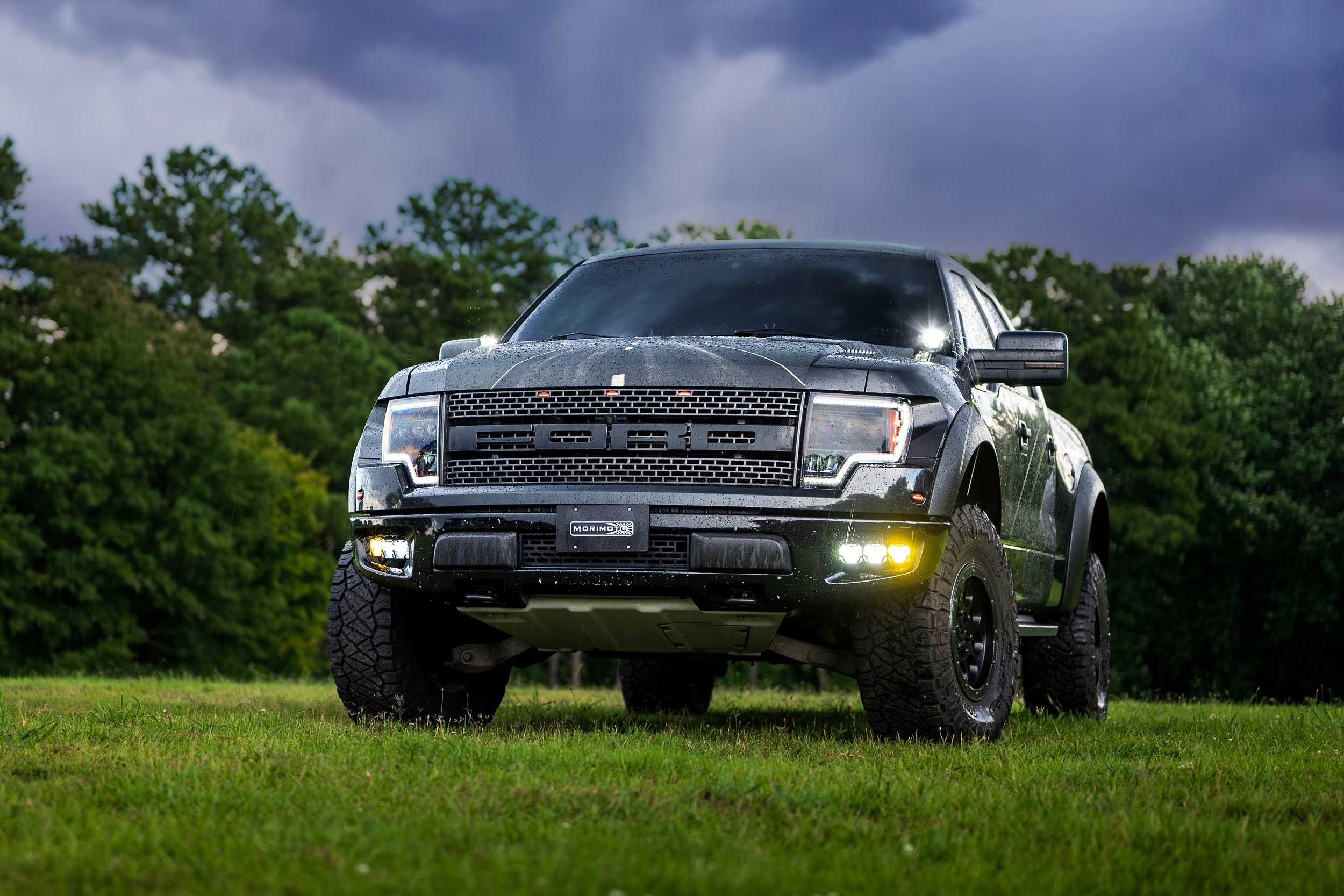 4Banger Triple Fog Kit: 10-14 Raptor (brackets and harness)