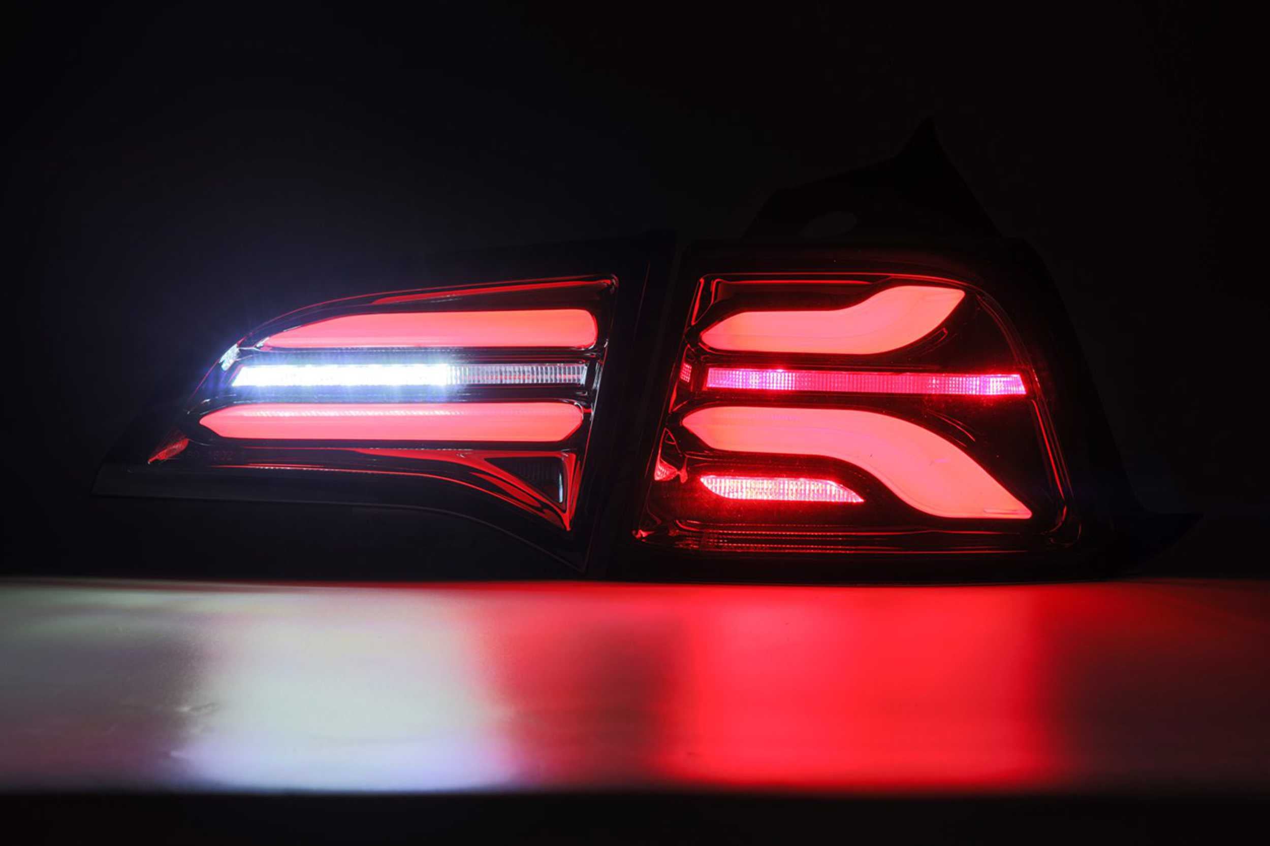 ARex Pro LED Tail Lights: Tesla Model 3 (17-22) / Model Y (w/ Red Turn Signals) (20-22) - Red
