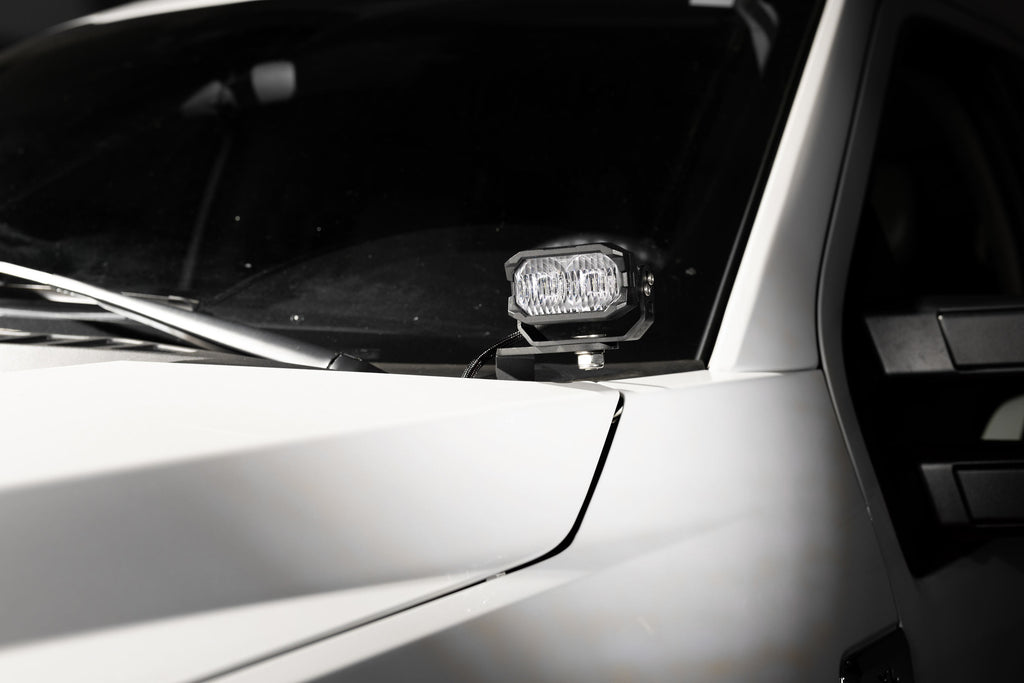 Morimoto 2Banger Ditch Light Kit: 17-22 Super Duty (HXB White Combo Beam)