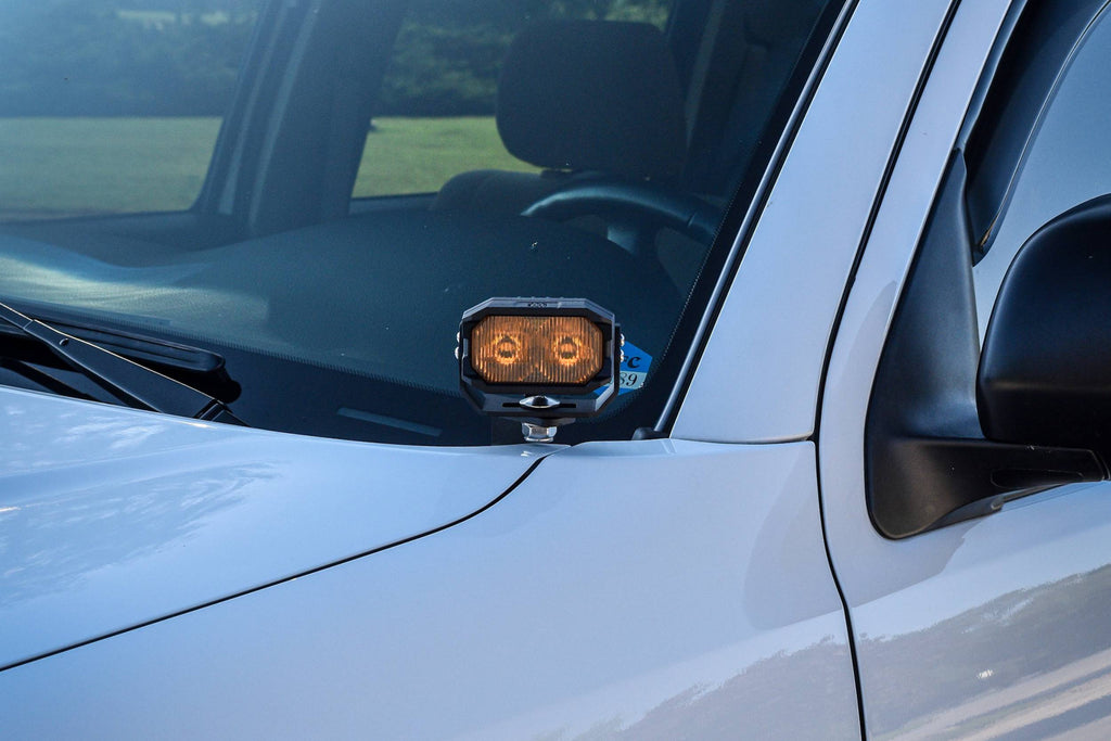 Morimoto 2Banger Ditch Light Kit: 05-15 Tacoma (NCS White SAE Wide Beam)