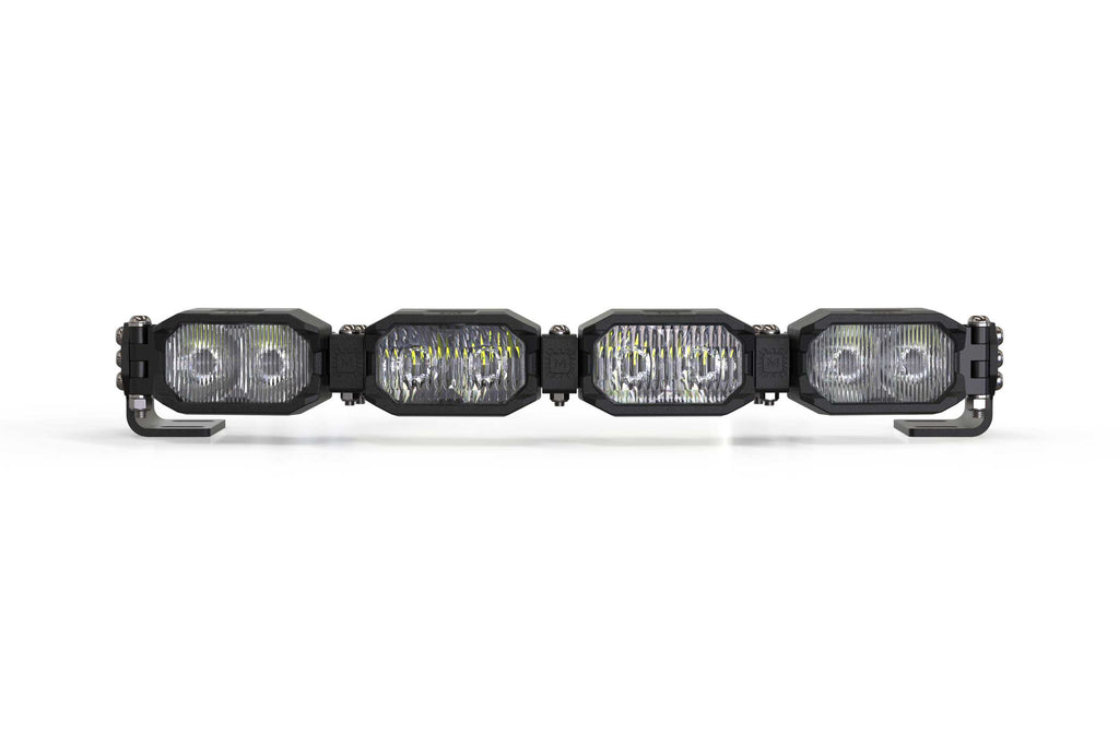 Single-Row BangerBar: (4 Pod / 16") (NCS Power - White/Yellow)
