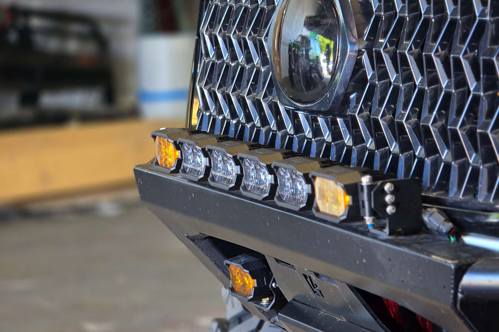 Single-Row BangerBar: (6 Pod / 24") (HXB Power - White/Yellow)