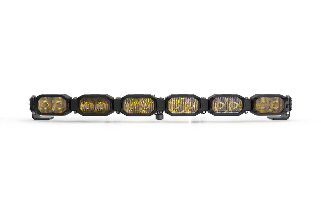 Single-Row BangerBar: (6 Pod / 24") (HXB Power - White/Yellow)