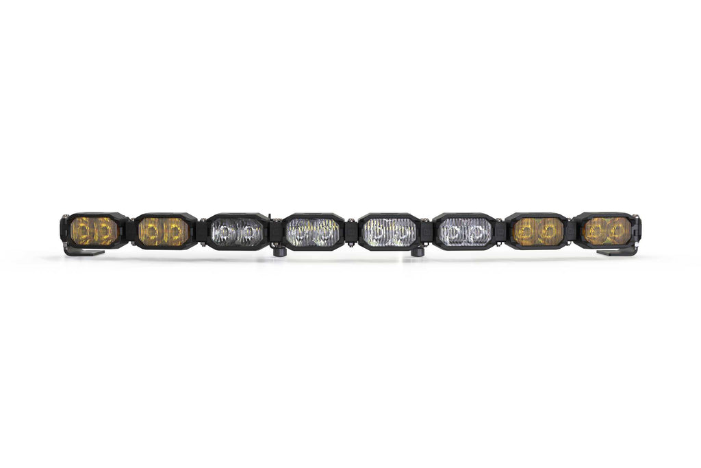 Single-Row BangerBar: (8 Pod / 31.5") (NCS Power - White/Yellow)