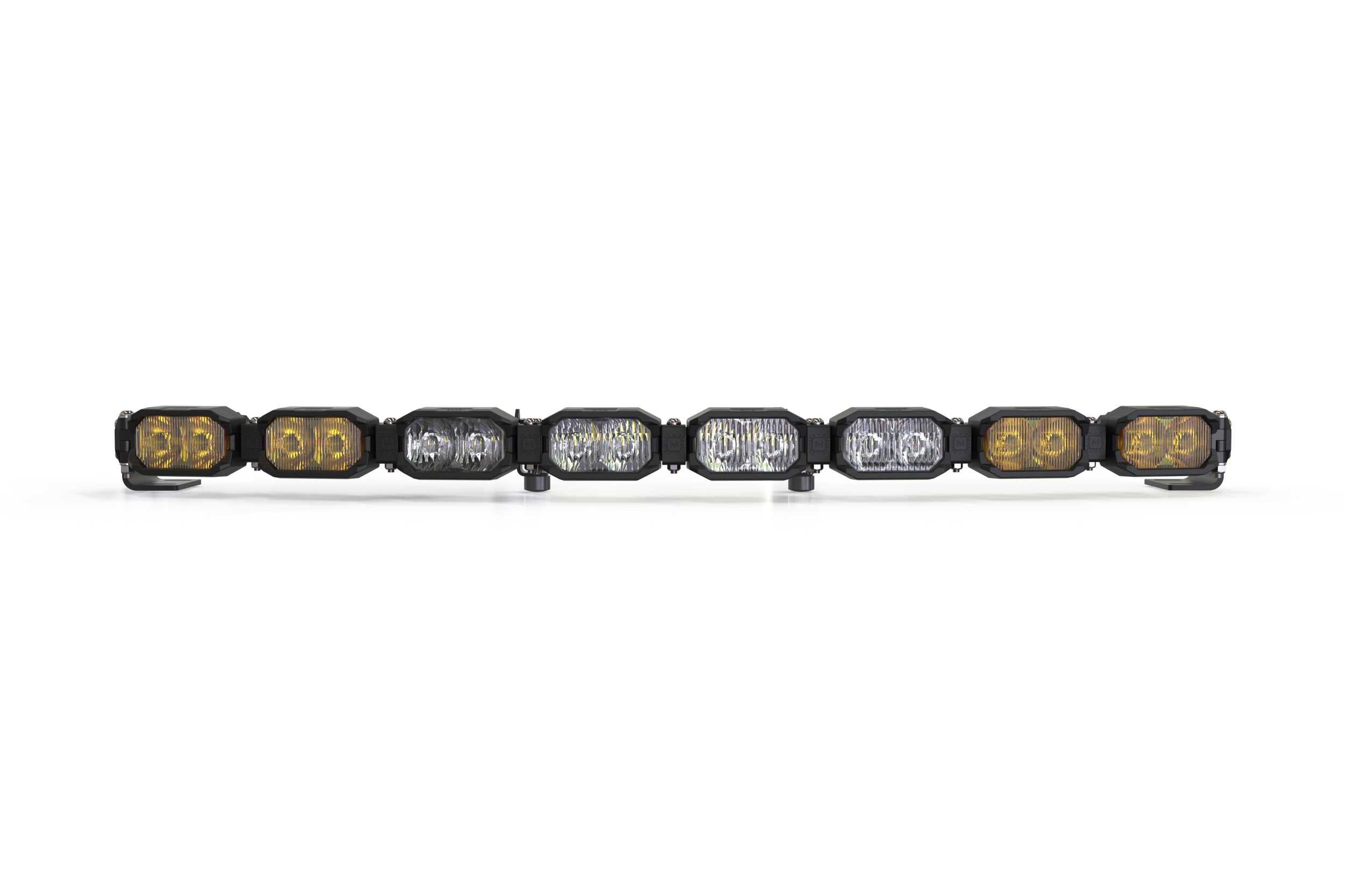 Single-Row BangerBar: (8 Pod / 31.5") (HXB Power - White/Yellow)