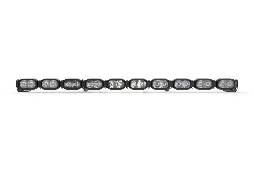 Single-Row BangerBar: (10 Pod / 40") (HXB Power - White/Yellow)