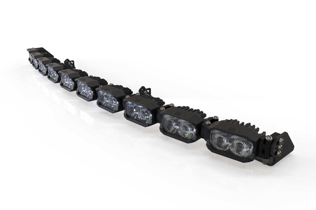 Single-Row BangerBar: (10 Pod / 40") (NCS Power - White/Yellow)