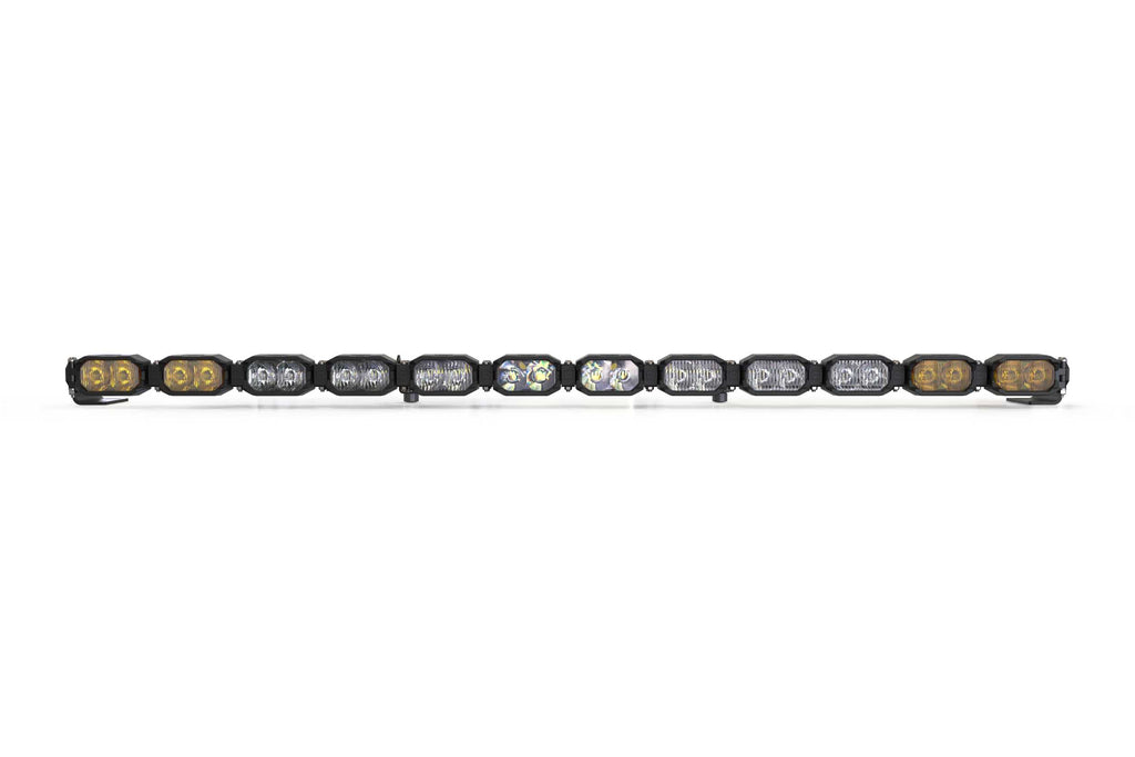Single-Row BangerBar: (12 Pod / 47") (NCS Power - White/Yellow)