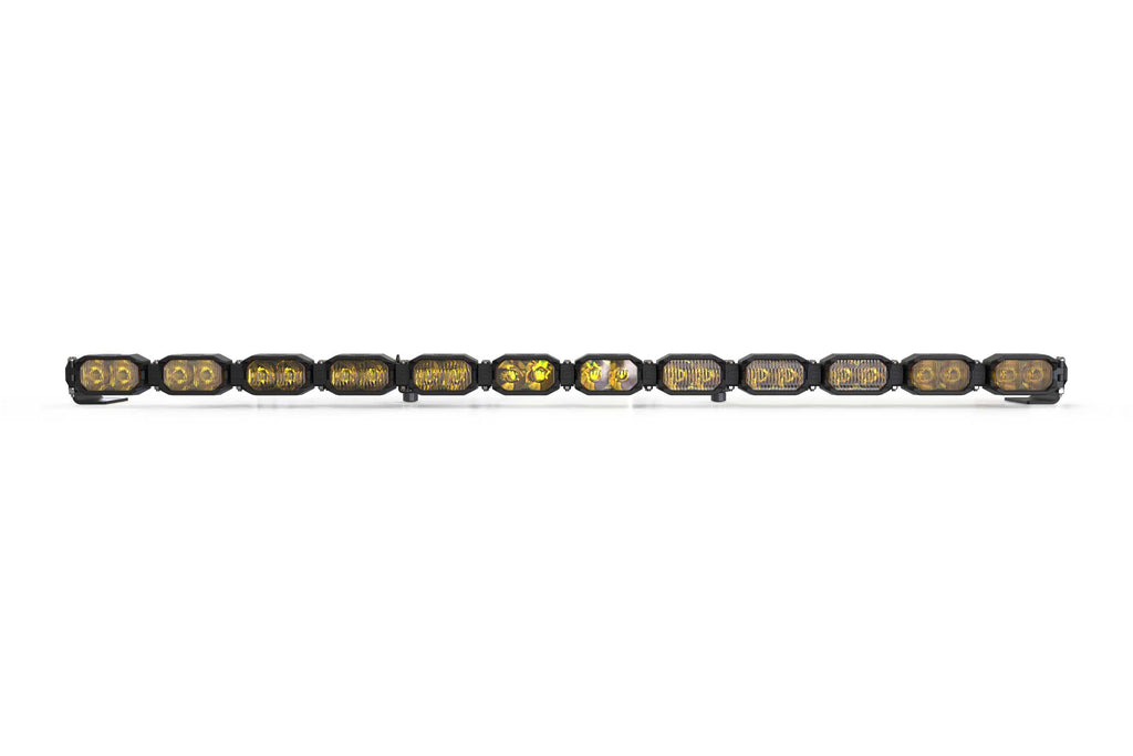 Single-Row BangerBar: (12 Pod / 47") (NCS Power - White/Yellow)