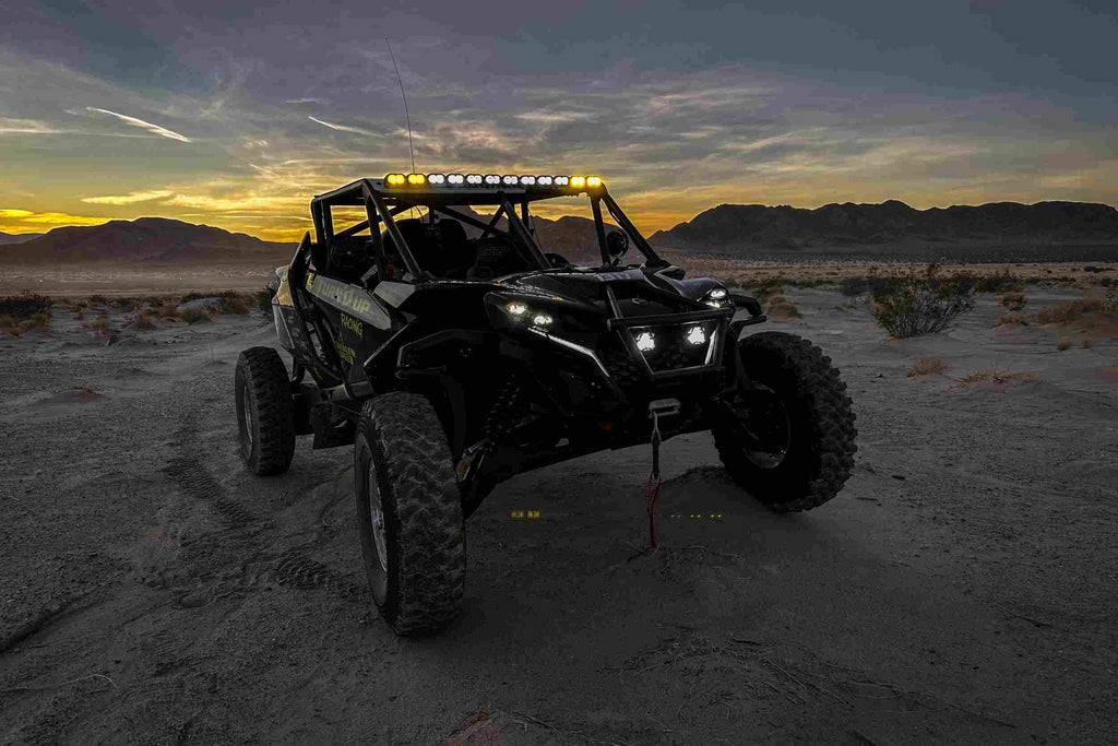 Single-Row BangerBar: (12 Pod / 47") (HXB Power - White/Yellow)