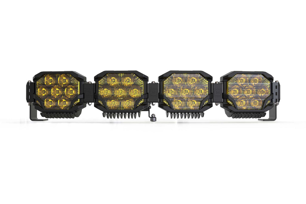 Triple-Row BangerBar: (4 Pod / 29") (NCS Power - White/Yellow)