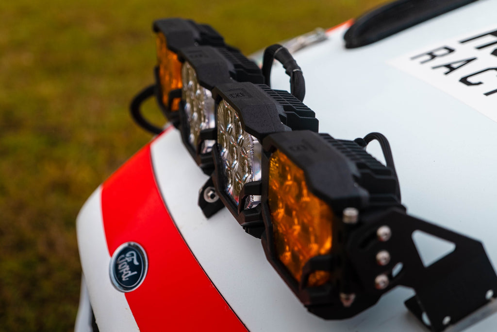Triple-Row BangerBar: (4 Pod / 29") (NCS Power - White/Yellow)