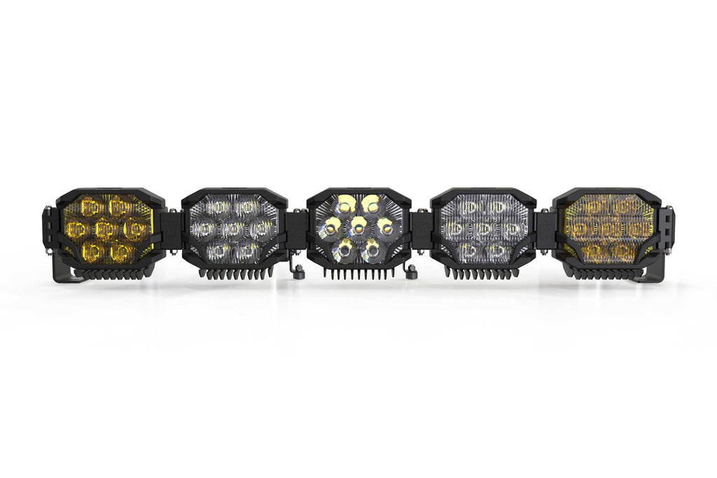 Triple-Row BangerBar: (5 Pod / 36") (NCS Power - White/Yellow)