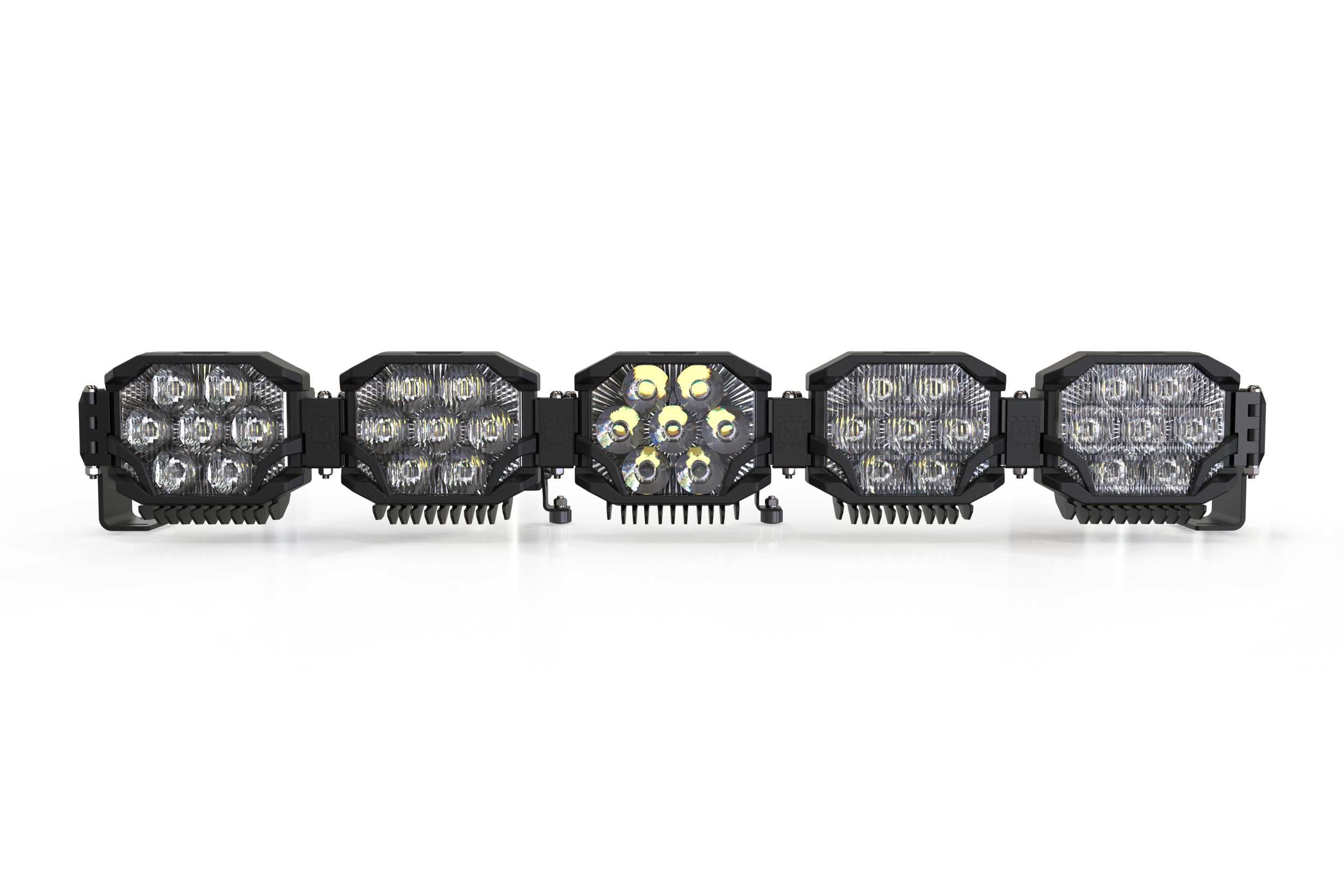 Triple-Row BangerBar: (5 Pod / 36") (HXB Power - White/Yellow)