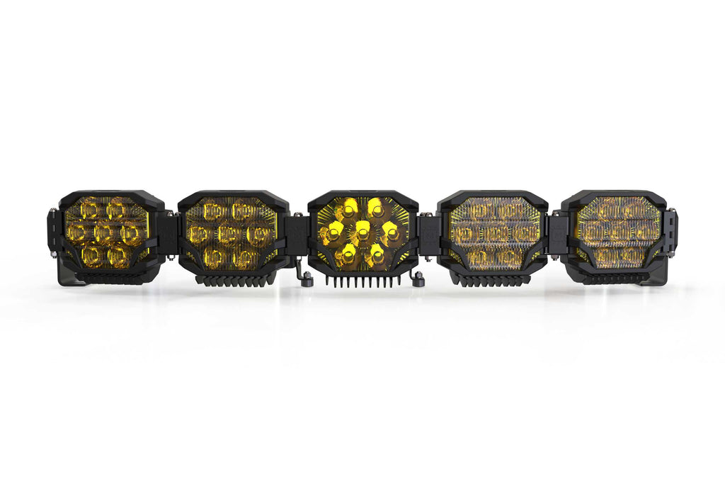 Triple-Row BangerBar: (5 Pod / 36") (HXB Power - White/Yellow)