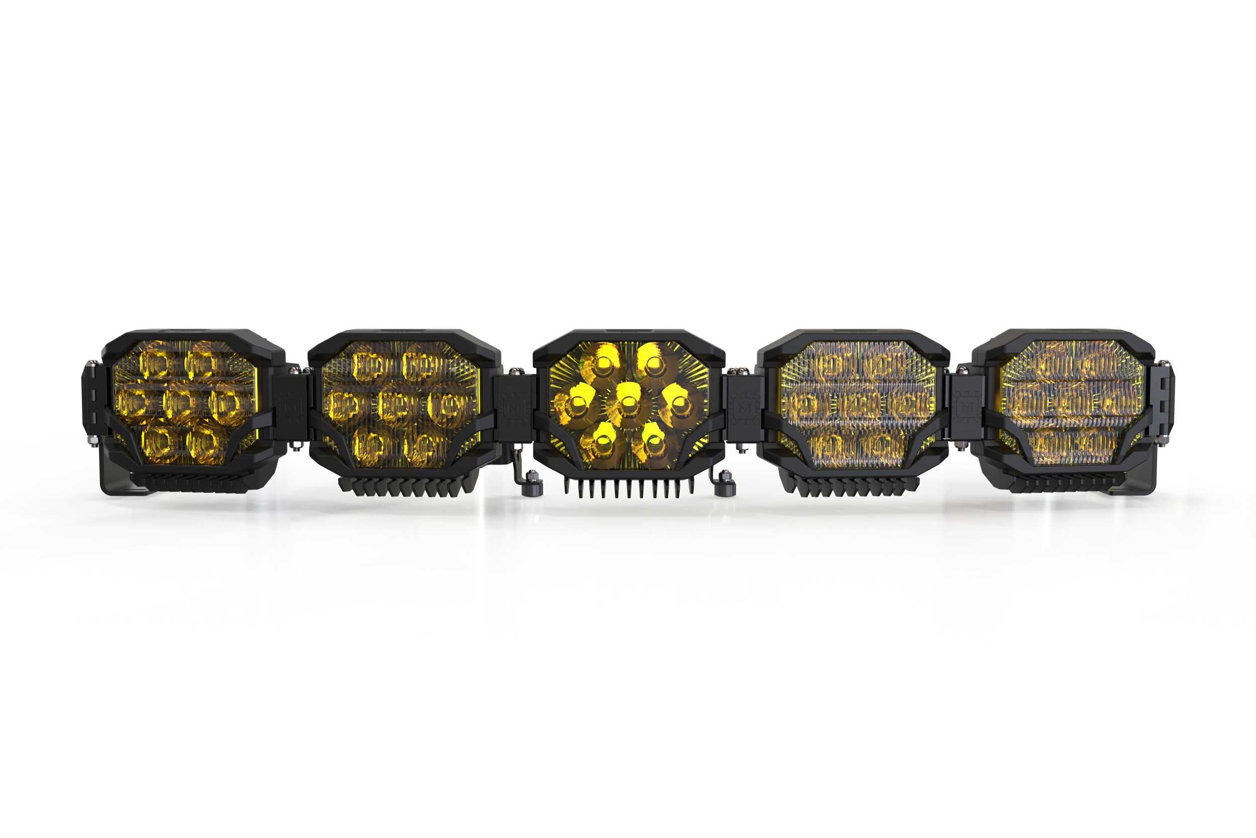 Triple-Row BangerBar: (5 Pod / 36") (HXB Power - White/Yellow)
