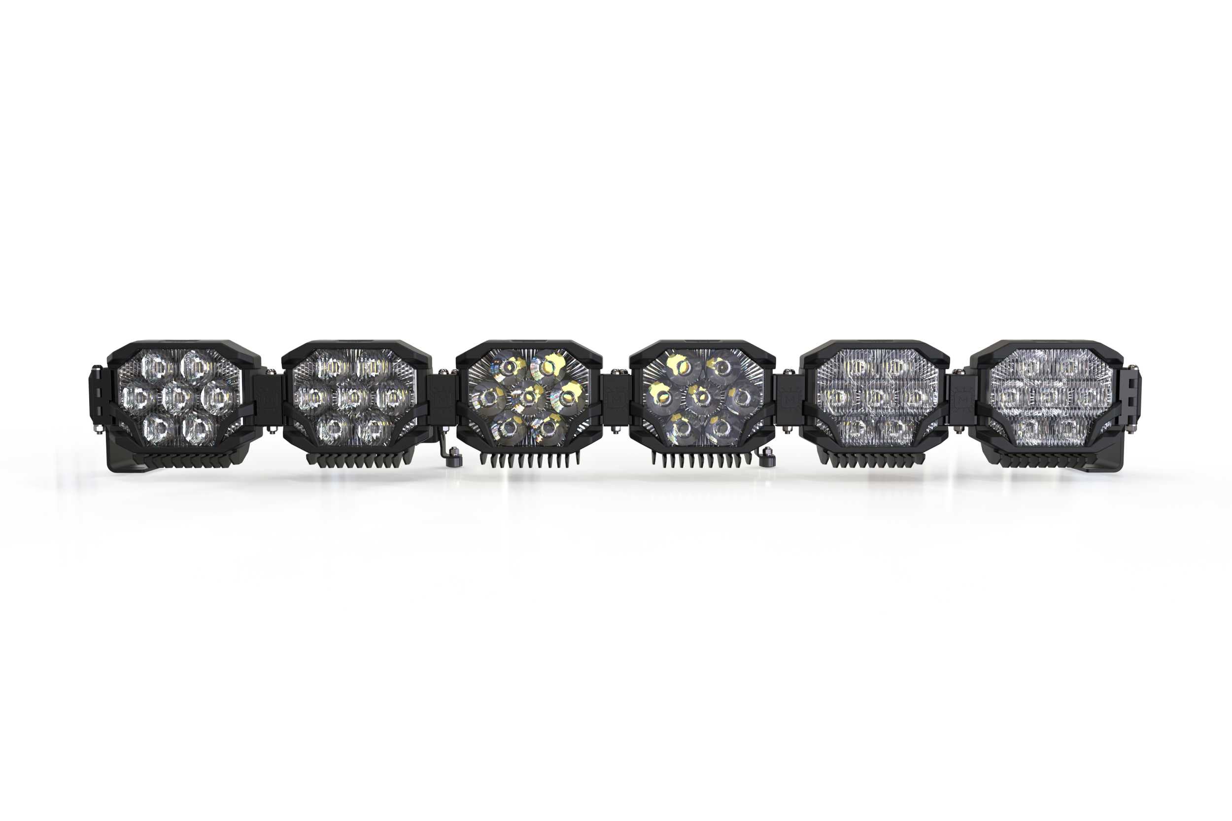 Triple-Row BangerBar: (6 Pod / 43") (NCS Power - White/Yellow)