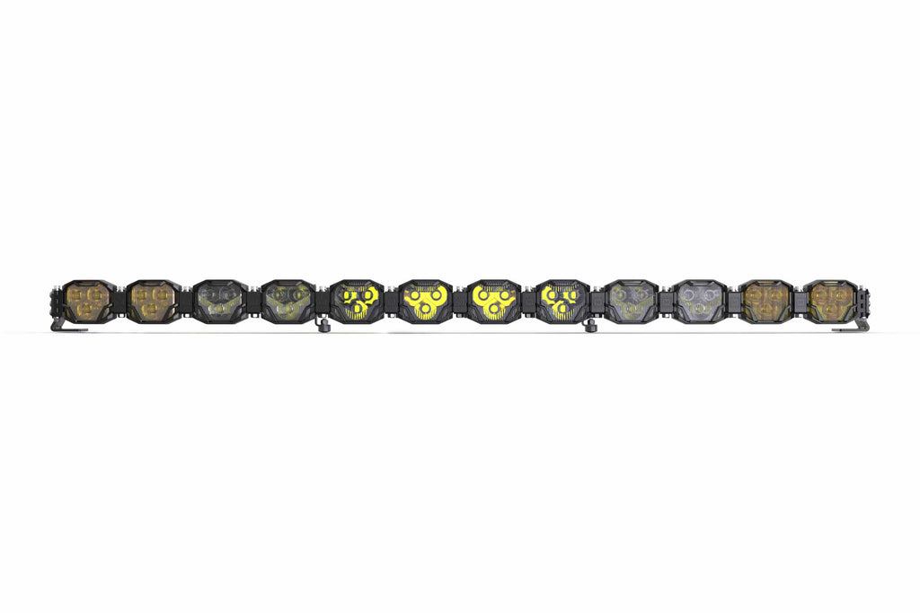 Double-Row BangerBar: (12 Pod / 48.5") (NCS Power - White/Yellow)