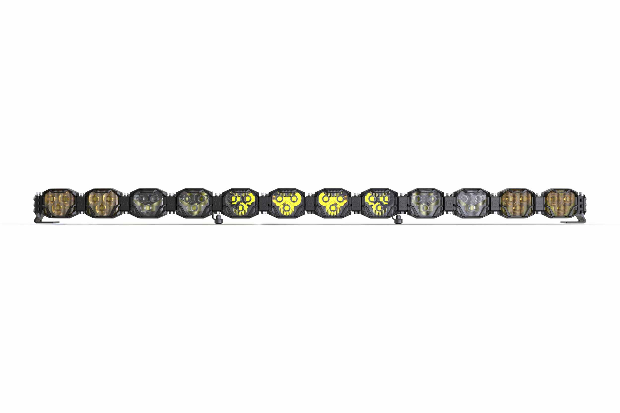 Double-Row BangerBar: (12 Pod / 48.5") (HXB Power - White/Yellow)