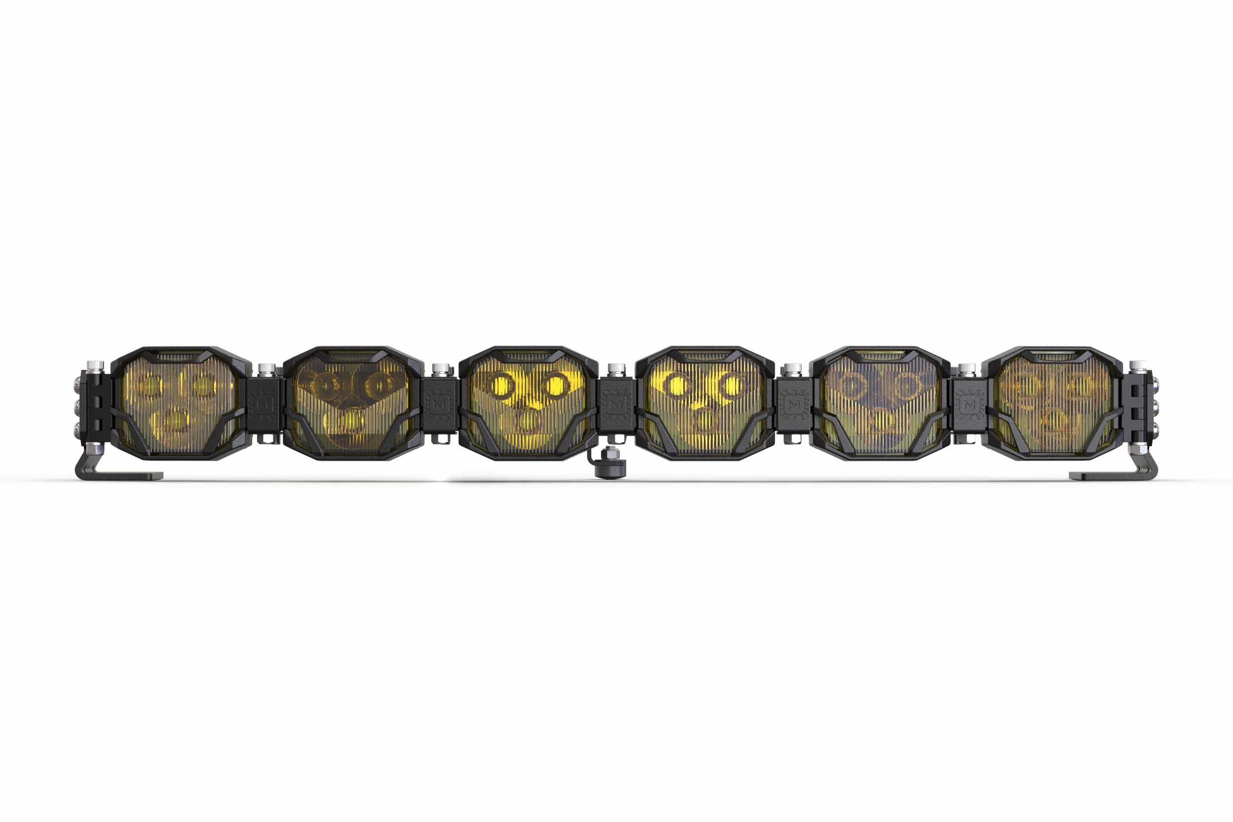 Double-Row BangerBar: (6 Pod / 24.5") (HXB Power - Yellow)