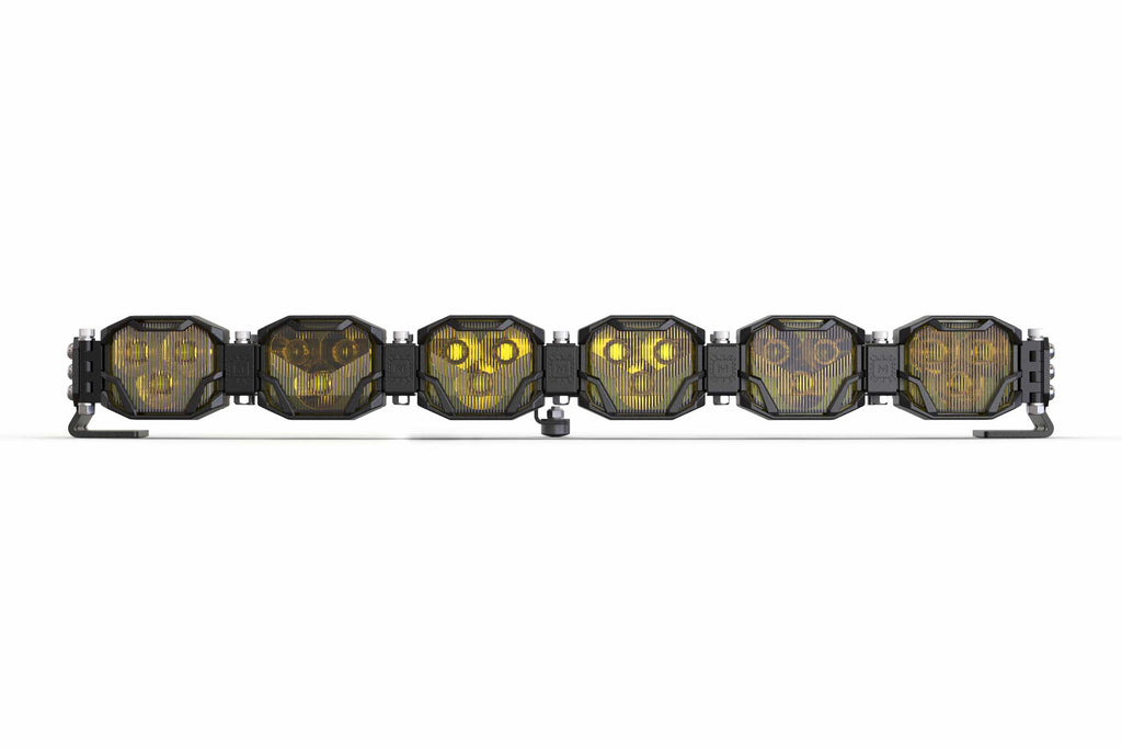 Double-Row BangerBar: (6 Pod / 24.5") (NCS Power - Yellow)