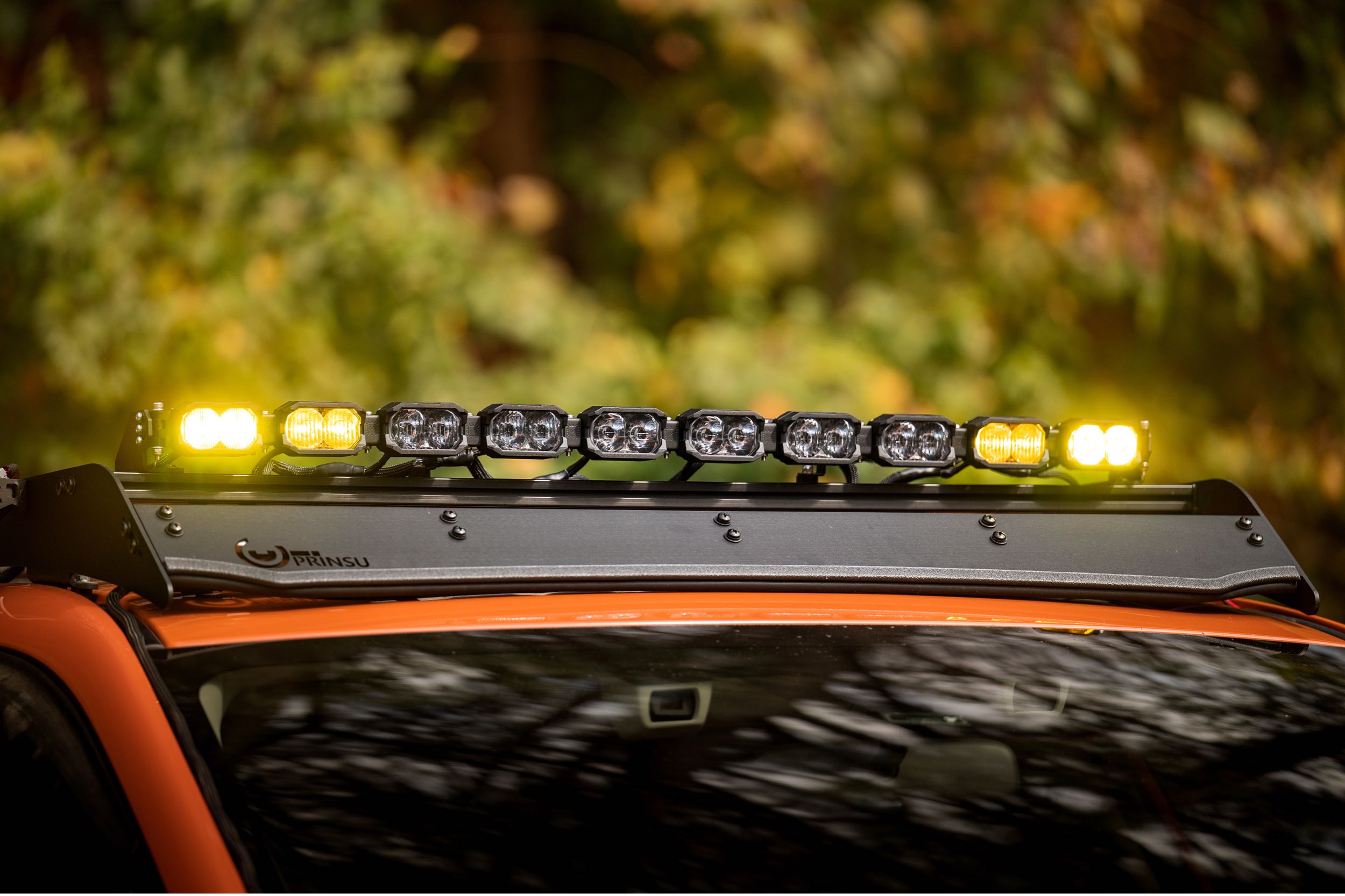 Single-Row BangerBar: (4 Pod / 16") (HXB Power - White)