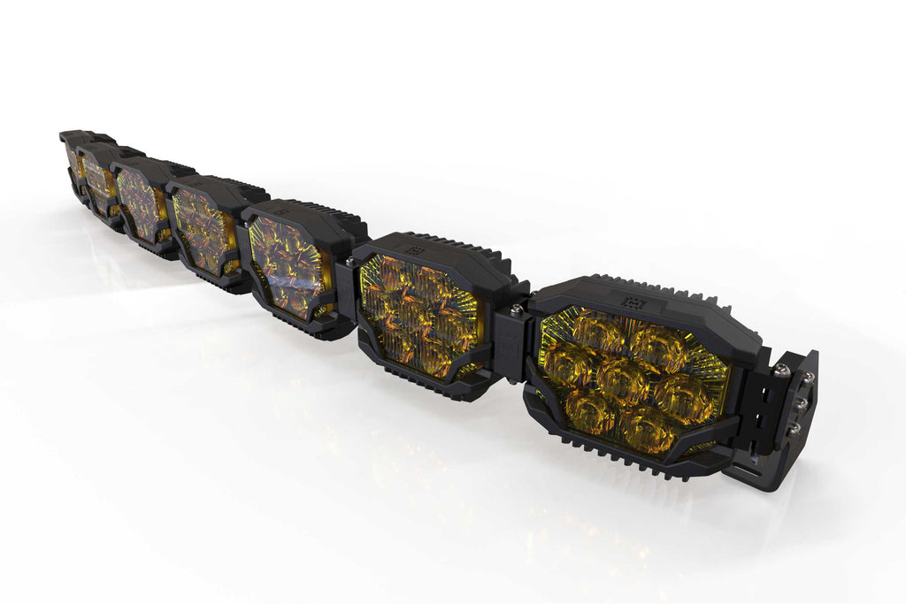 Triple-Row BangerBar: (7 Pod / 50.5") (NCS Power - Yellow)