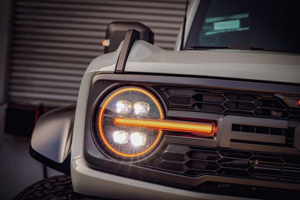 AlphaRex (NOVA-Series) (21+) Ford Bronco Projector Headlights - Alpha-Black
