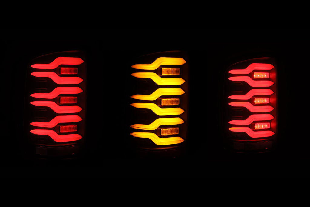 AlphaRex (LUXX-Series) (14-18) GMC Sierra LED Tail Lights - Alpha Black