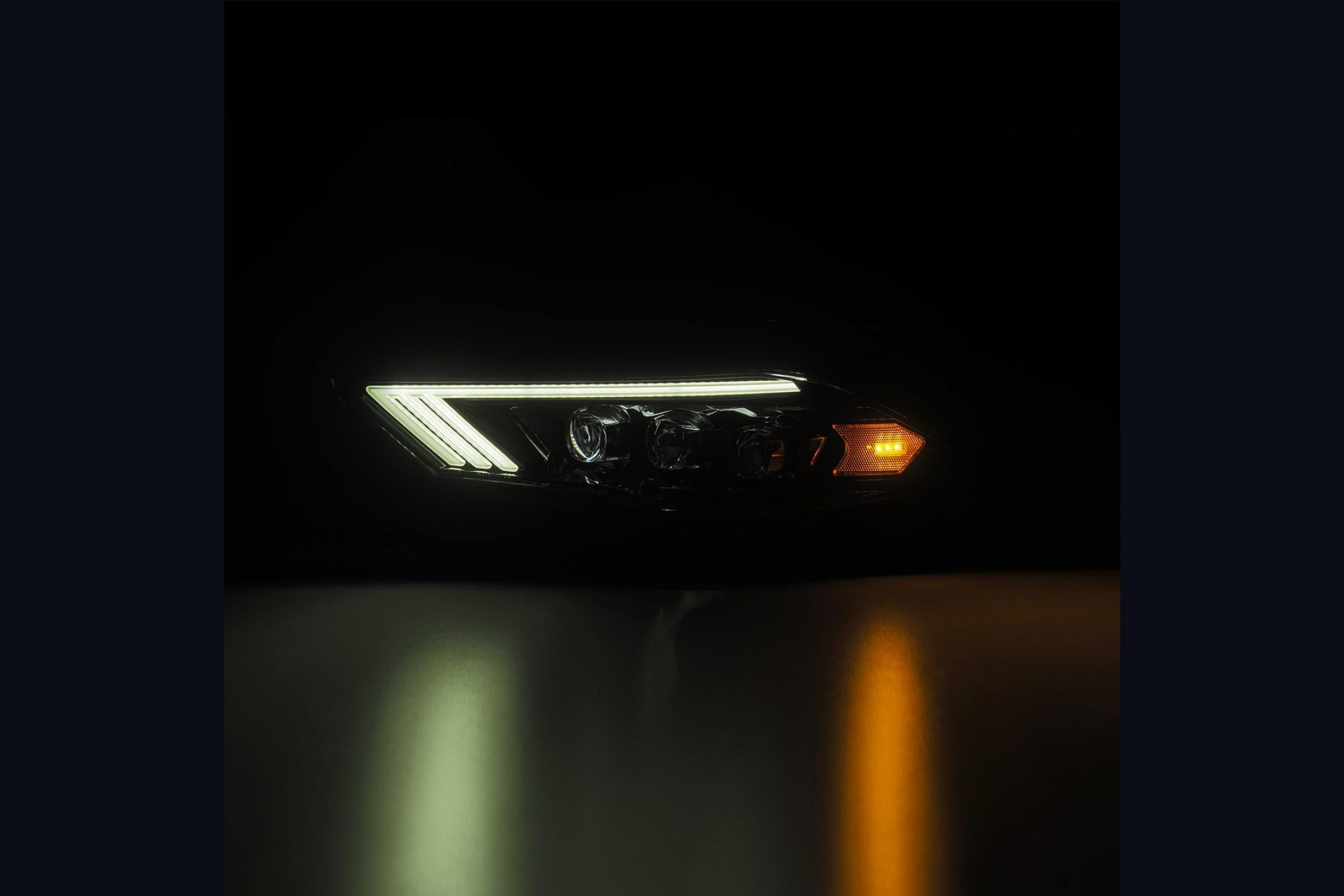 AlphaRex (NOVA-Series) (18-22) Ford Mustang Projector Headlights - Alpha-Black