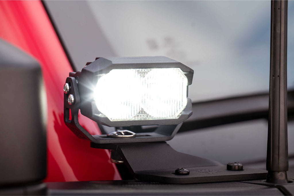 Morimoto 2Banger Ditch Light Kit: 21-26 Ford F-150 (HXB Yellow Spot Beam)