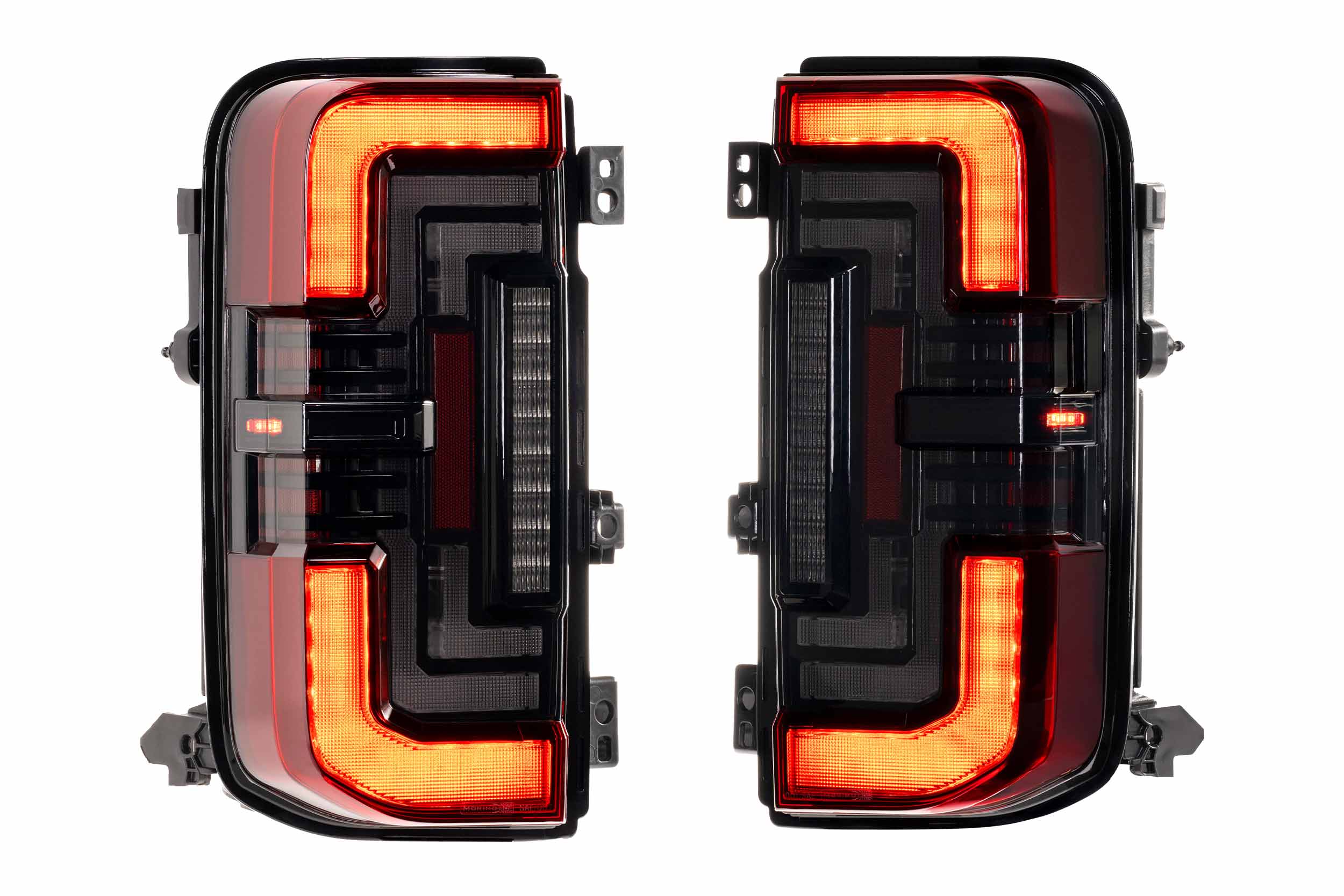XB LED Tail Lights: Ford Bronco (21+ / Red Lens / Set)