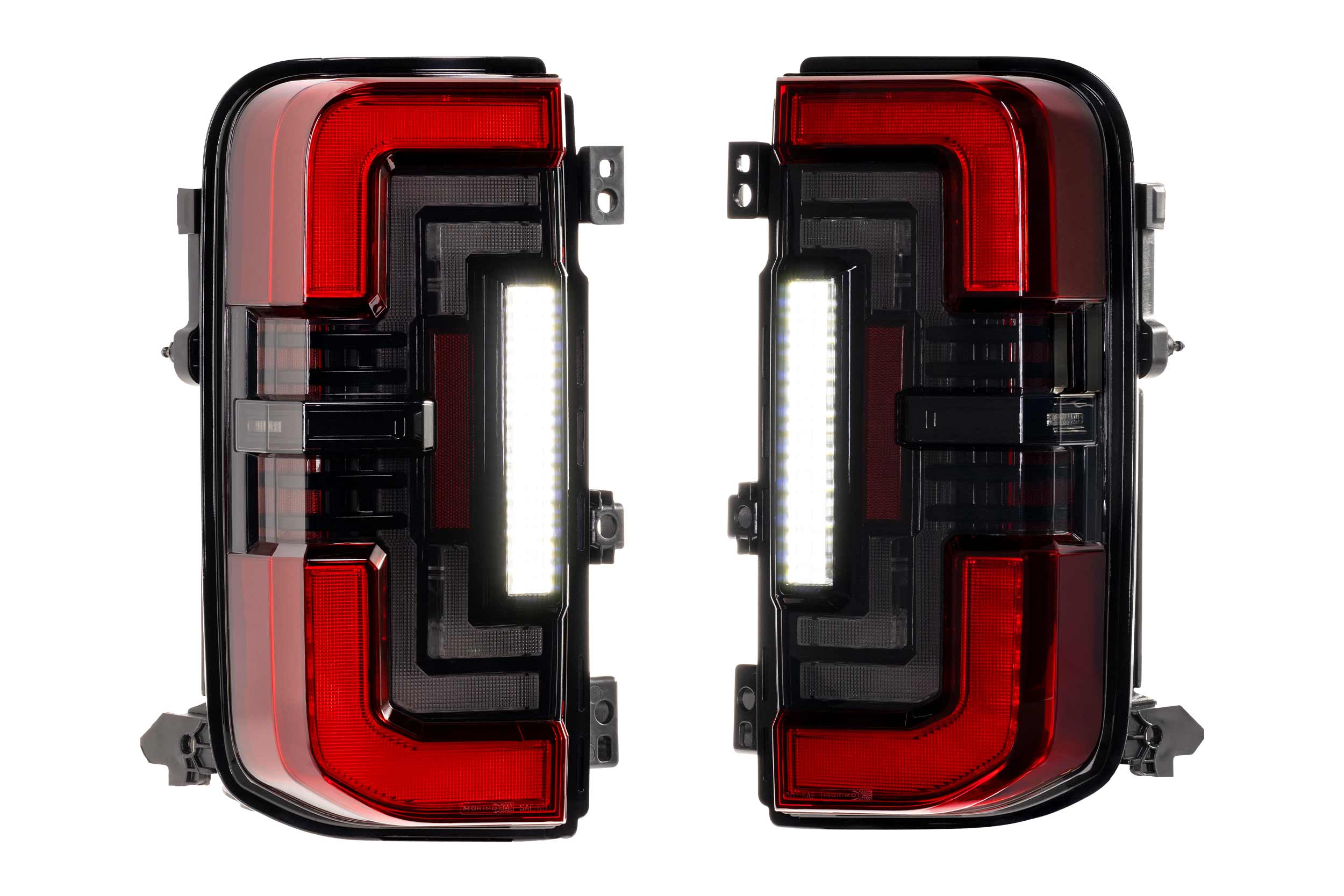 XB LED Tail Lights: Ford Bronco (21+ / Red Lens / Set)