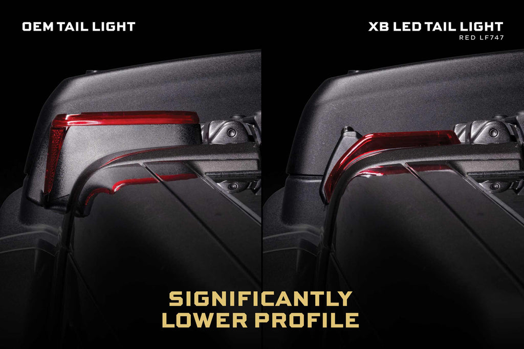 XB LED Tail Lights: Jeep Wrangler JL (18+ / Red Lens / Set)