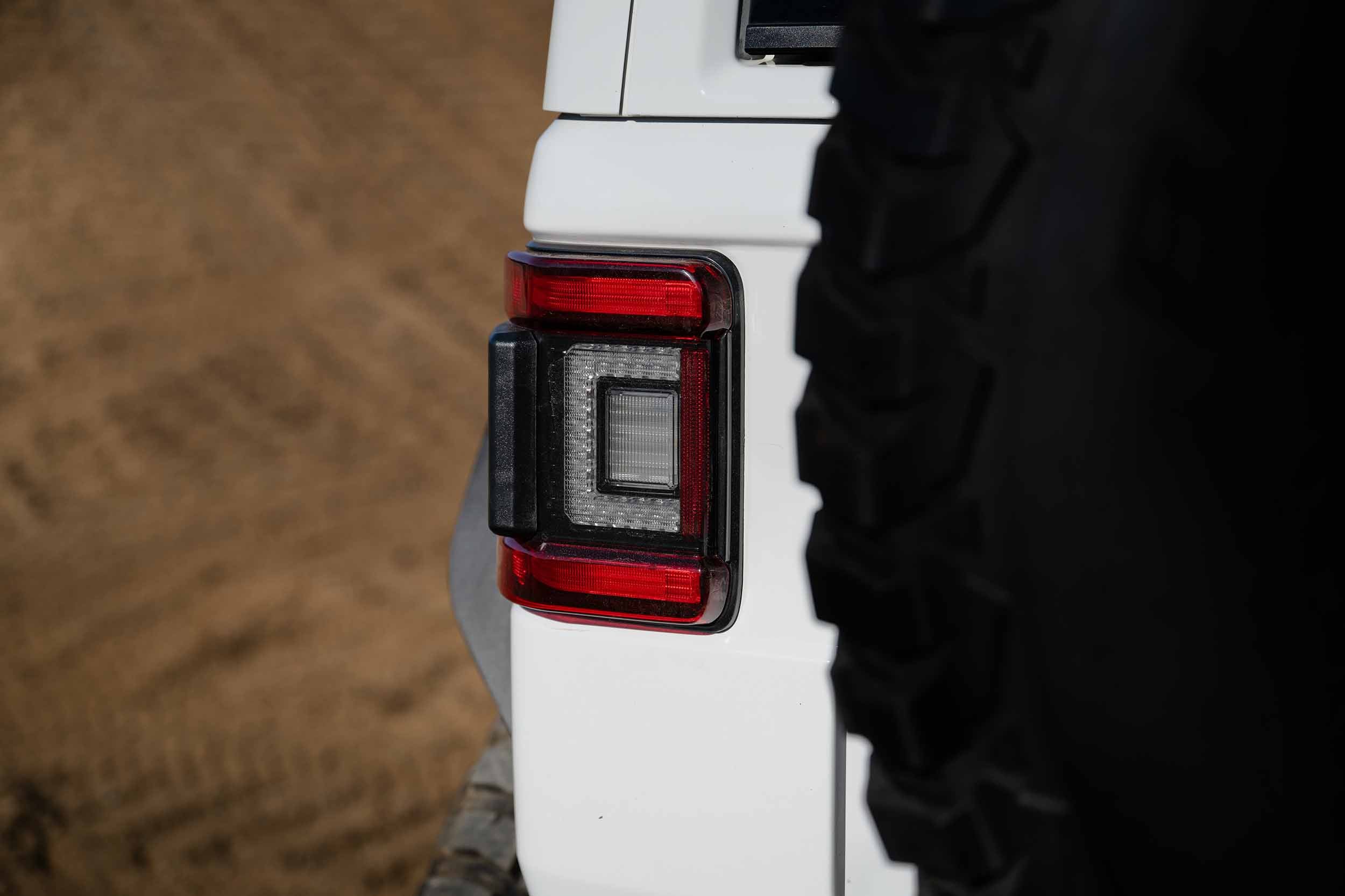 XB LED Tail Lights: Jeep Wrangler JL (18+ / Red Lens / Set)