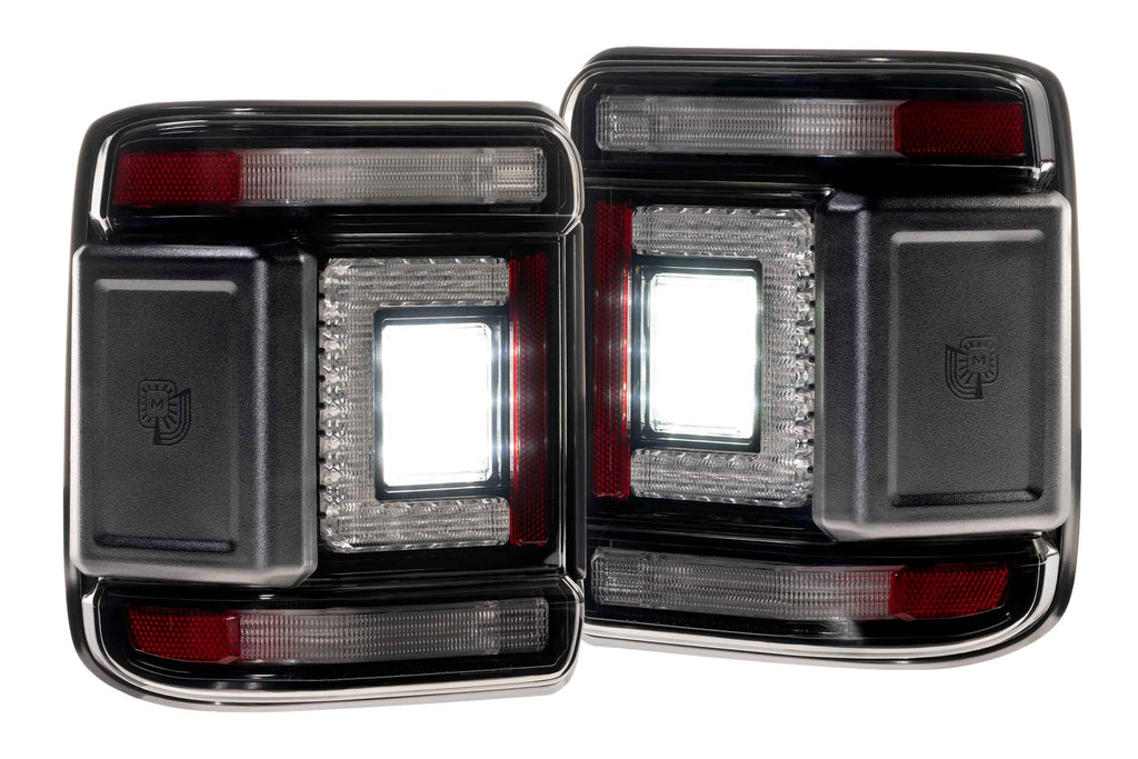 XB LED Tail Lights: Jeep Wrangler JL (18+ / Smoked Lens / Set)
