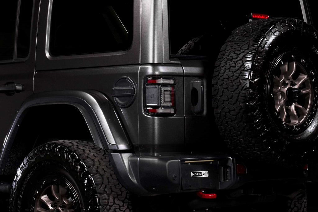XB LED Tail Lights: Jeep Wrangler JL (18+ / Smoked Lens / Set)