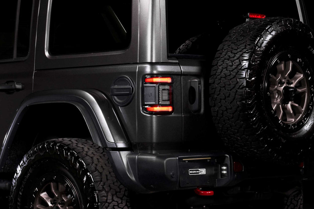 XB LED Tail Lights: Jeep Wrangler JL (18+ / Smoked Lens / Set)