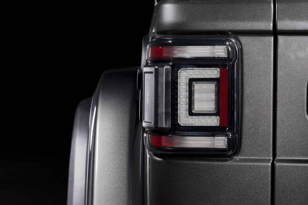 XB LED Tail Lights: Jeep Wrangler JL (18+ / Smoked Lens / Set)