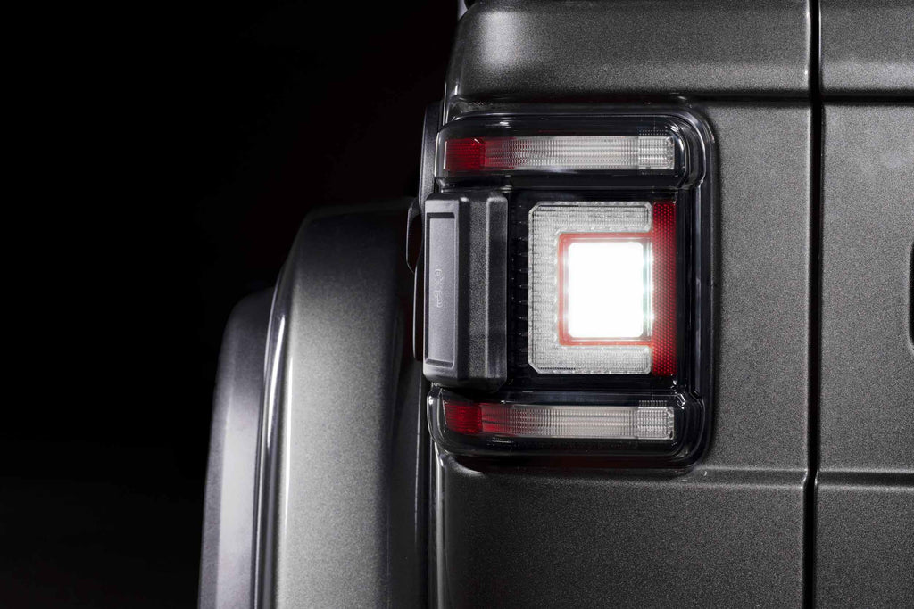XB LED Tail Lights: Jeep Wrangler JL (18+ / Smoked Lens / Set)