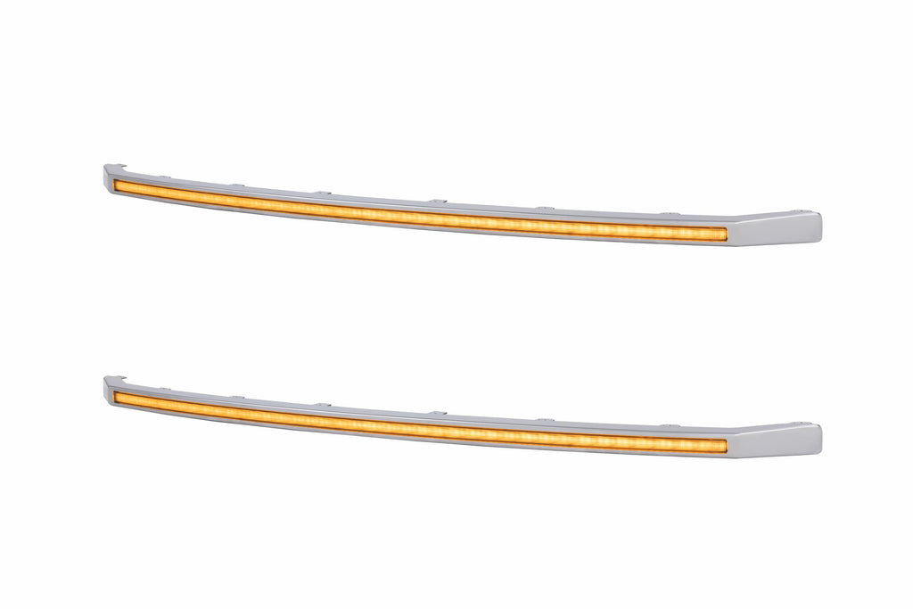 XBG LED DRL Grille Inserts: Ford Super Duty Platinum (20-22 / Amber DRL / Set)
