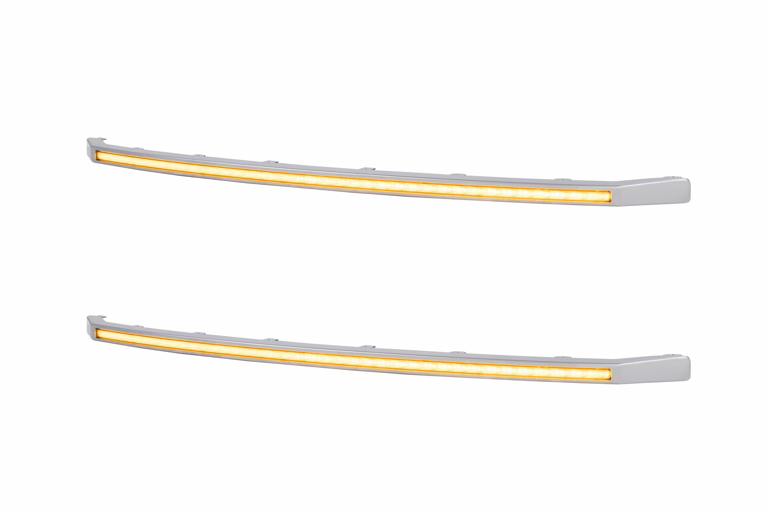 XBG LED DRL Grille Inserts: Ford Super Duty Platinum (20-22 / Amber DRL / Set)