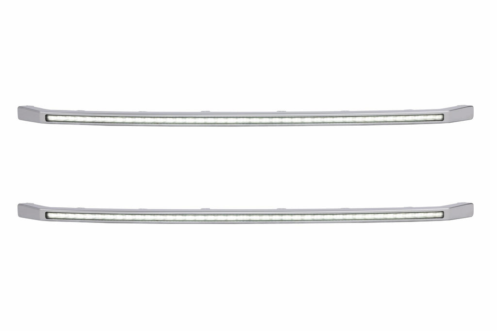 XBG LED DRL Grille Inserts: Ford Super Duty Platinum (20-22 / White DRL / Set)