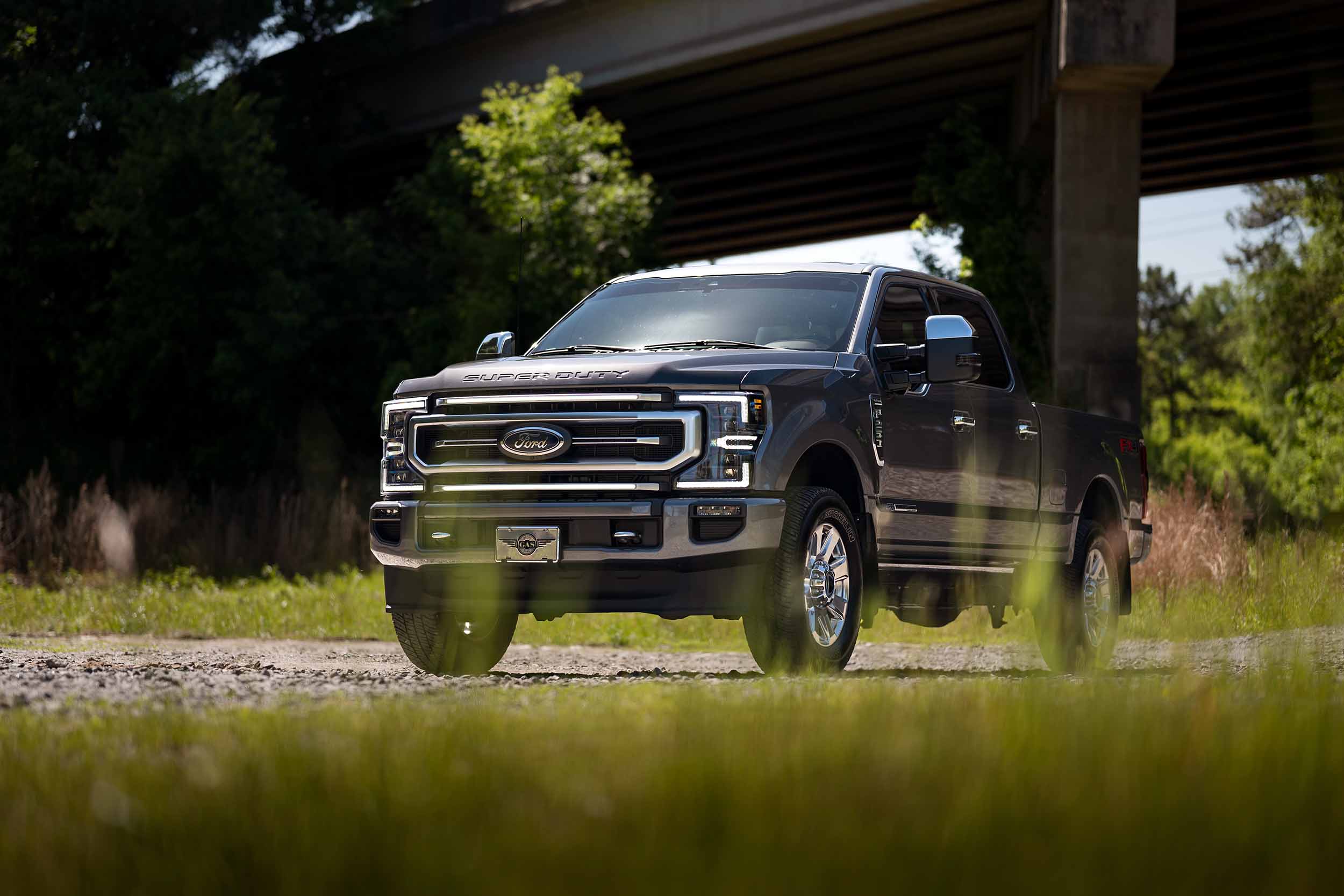 XBG LED DRL Grille Inserts: Ford Super Duty Platinum (20-22 / White DRL / Set)
